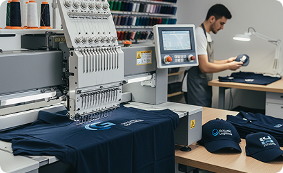 Corporate clothing embroidery