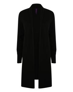 Women's longline open cardigan