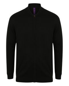 Unisex zip-through cardigan