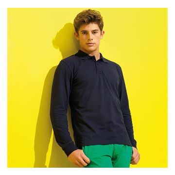 Men's classic fit long sleeved polo