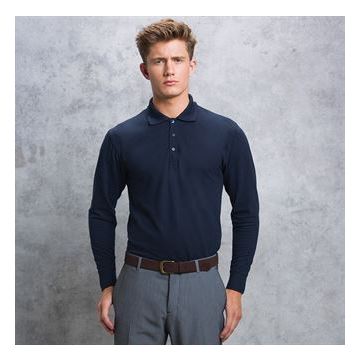Piqué polo long sleeved