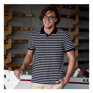 Striped Jersey polo shirt