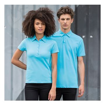 Short sleeve stretch polo