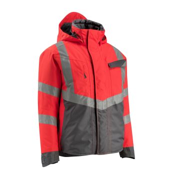 15535231 Hi Vis Jacket Hastings Hi Vis Red / Dark Anthracite