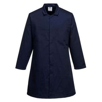 Men’s Food Coat, One Pocket - Navy - 4XL