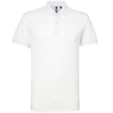 Men�s polycotton blend polo - White - XL