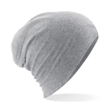 Hemsedal cotton slouch beanie - Heather Grey - One size