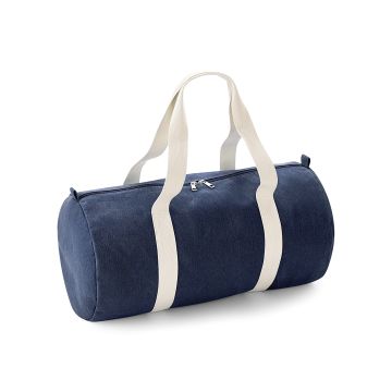 Denim barrel bag - Denim Blue - One size