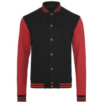 Sweat college jacket - Black/Red - 3XL