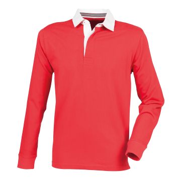 Premium superfit rugby shirt - Red - XS