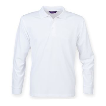 Long sleeve Coolplus� polo shirt - White - XS