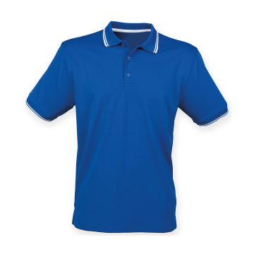 Double tipped Coolplus� polo shirt - Royal/White - XS