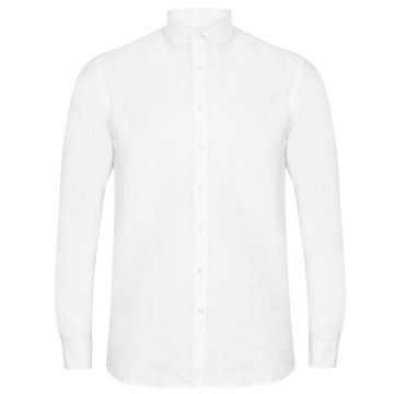Modern long sleeve Oxford shirt - White - XS Reg
