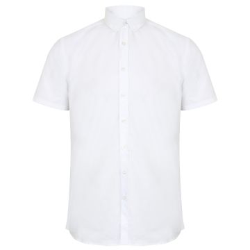Modern short sleeve Oxford shirt - White - XS Reg