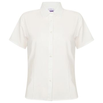 Women's wicking antibacterial short sleeve shirt - White - XS