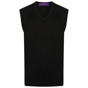 Sleeveless v-neck jumper - Navy - XL