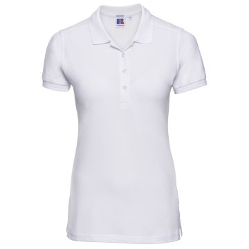 Women's stretch polo - White - XS
