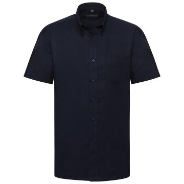 Short sleeve easycare Oxford shirt - Bright Navy - 16.5