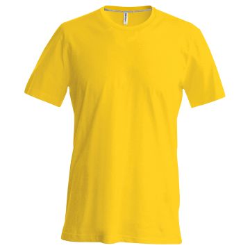 Short-sleeved crew neck T-shirt - Yellow - XL