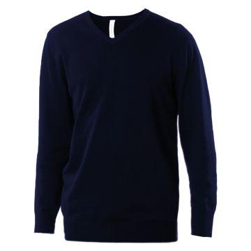 Men's V-neck jumper - Navy - XL
