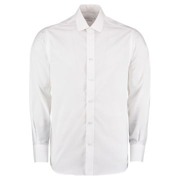 Tailored business shirt long-sleeved (tailored fit) - White - 18.5