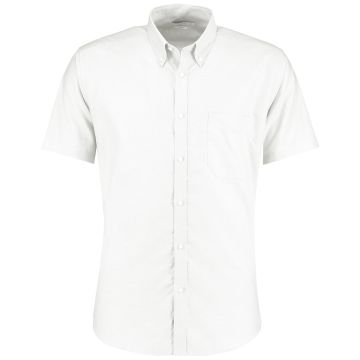 Slim fit workwear Oxford shirt short sleeve - White - 18