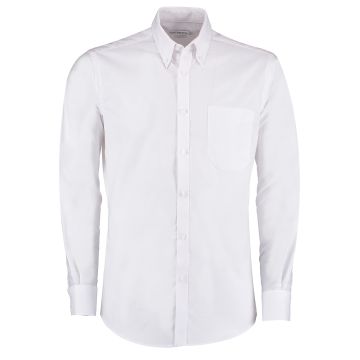 Slim fit workwear Oxford shirt long-sleeved (slim fit) - White - 18