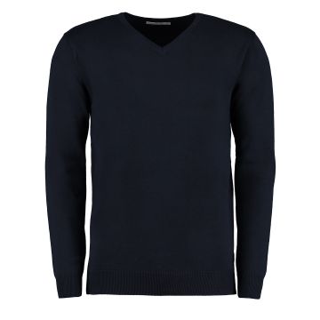 Arundel v-neck sweater long sleeve (classic fit) - Navy - XS