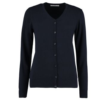 Women's Arundel v-neck cardigan long sleeve (classic fit) - Navy - Wom 8