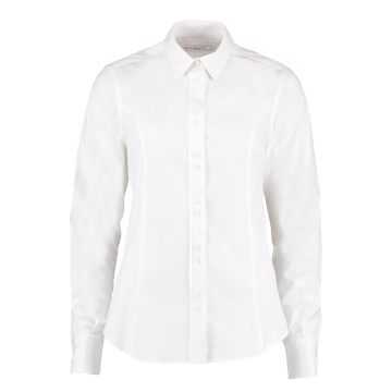 Women's city business blouse long sleeve - White - Wom 8