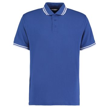 Royal/ White - XL - Tipped collar polo