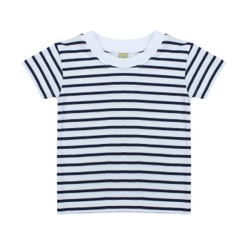 Short sleeve striped t-shirt - White/Oxford Navy - 6/12 Months