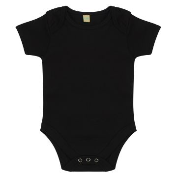 Short-sleeved bodysuit with envelope neck opening