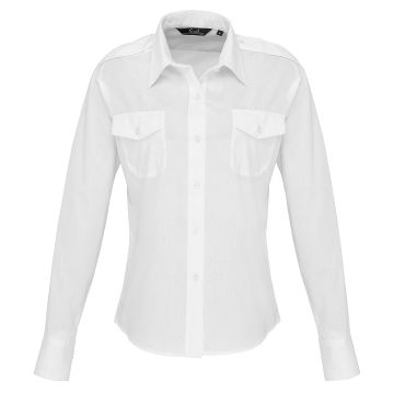 Women's long sleeve pilot shirt - White - Wom 8