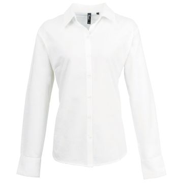 Women's signature Oxford long sleeve shirt - White - Wom 8