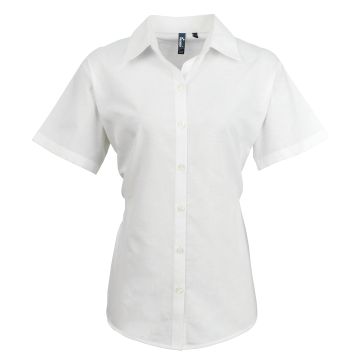 Women's signature Oxford short sleeve shirt - White - Wom 8