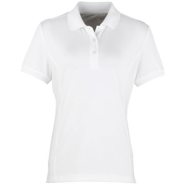 Women's Coolchecker� piqu� polo - White - XS