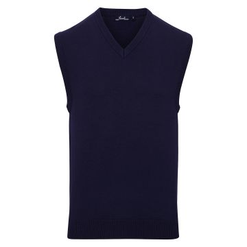 Sleeveless knitted sweater - Navy - XS