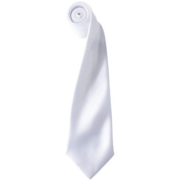 'Colours' satin tie - White - One size