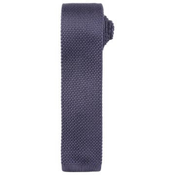 Slim knitted tie - Steel - One size
