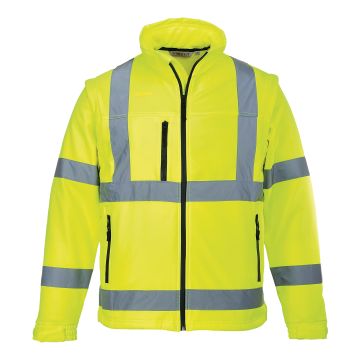 Yellow - XL - Hi-vis softshell jacket (3L) (S428)