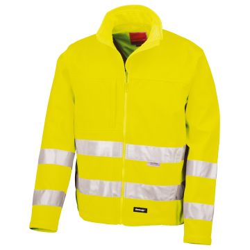High-viz softshell jacket - Fluorescent Yellow - XL