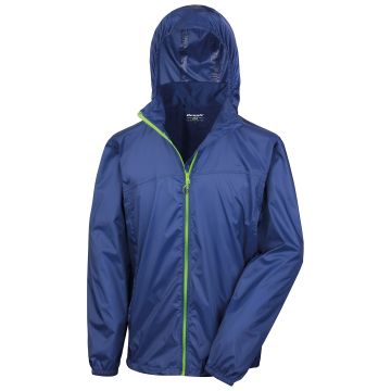 HDi quest lightweight stowable jacket - Navy/Lime - XS