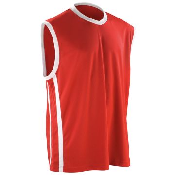 Basketball quick-dry top - Red/White - XL