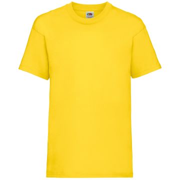 Kids valueweight T - Yellow - 9/11 Years