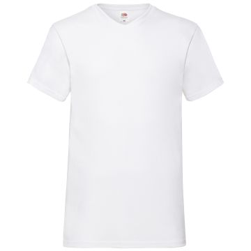 Valueweight v-neck T - White - XL
