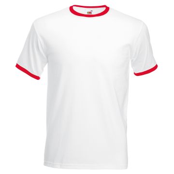 Ringer T - White/Red - XL