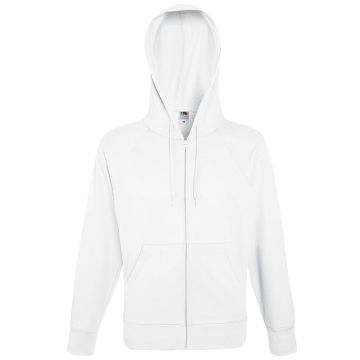 White - XL - Lightweight hooded sweatshirt jacket