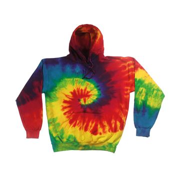 Rainbow tie-dye hoodie - Rainbow - XL