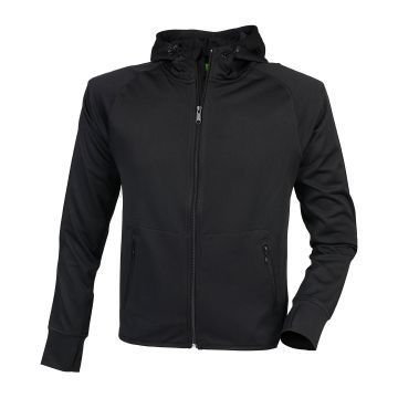 Lightweight running hoodie with reflective tape